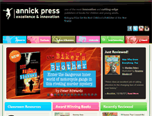 Tablet Screenshot of annickpress.com
